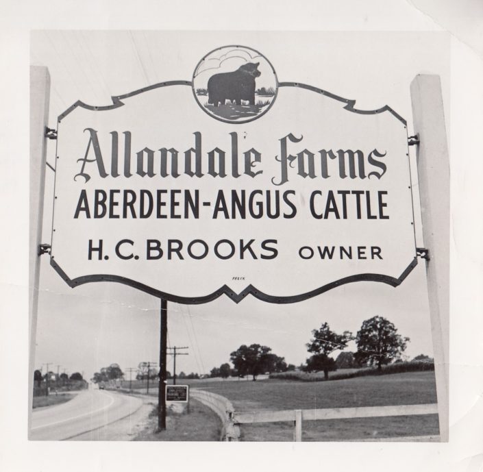 Allandale Farms sign