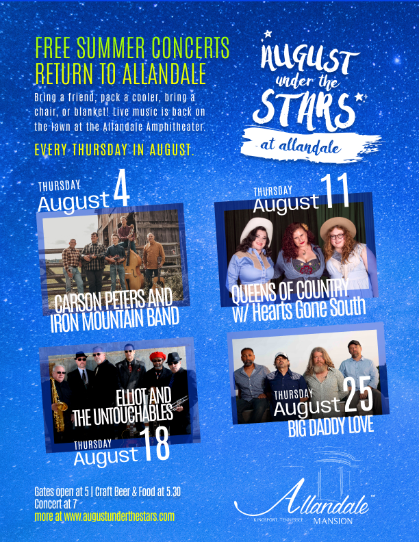 August Under the Stars at Allandale Returns! The Allandale Mansion